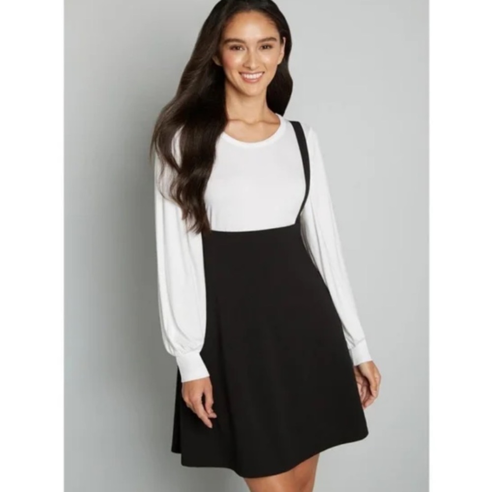 ModCloth Black Overall Winner Jumper in 1X